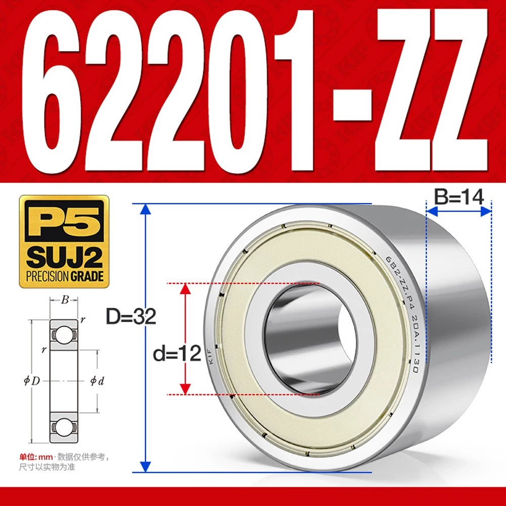 Thickening Deep Groove Ball Bearings 62200 62201 62202 62203 62204-62217 ZZ-RS