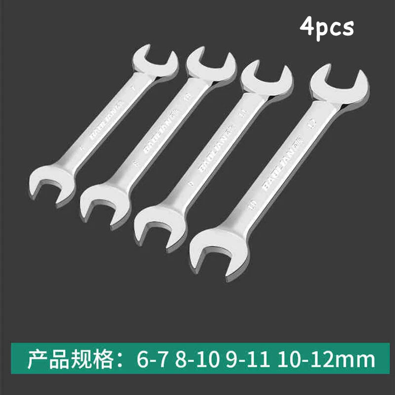 Thin Double Open End Spanner Repair Wrench Chrome Vanadium Steel Metric 6mm-36mm