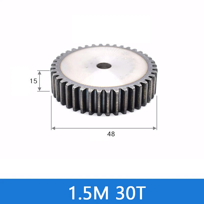 Spur Gears Pinion Gear 1.5/2.5/3/4/5 Mod Transmission Gears 45# Steel Flat Gears