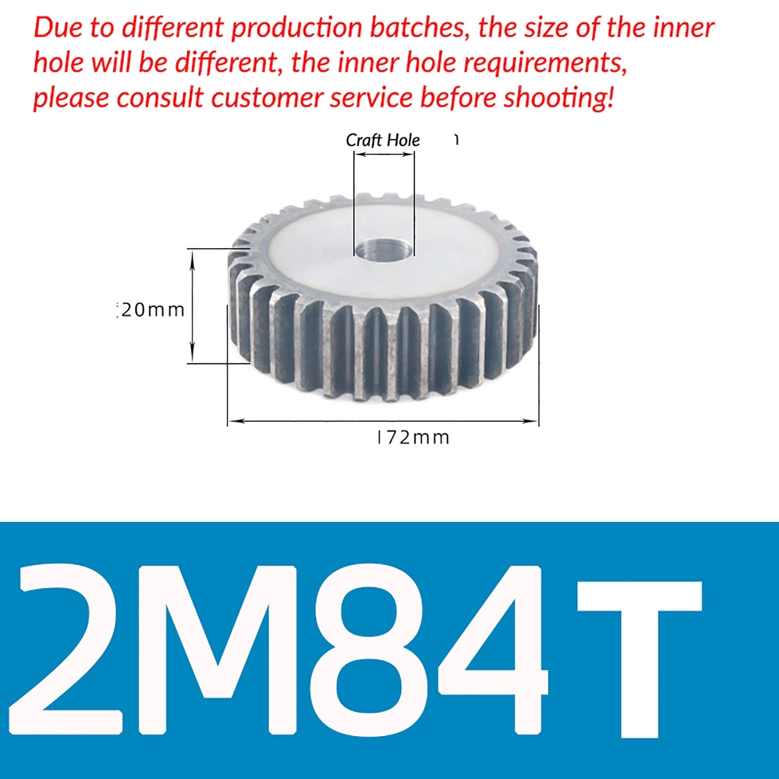 1/1.5/2 Mod 12T-150T Spur Gear 45# Steel Pinion Gear Thickn10-20mm Transmission