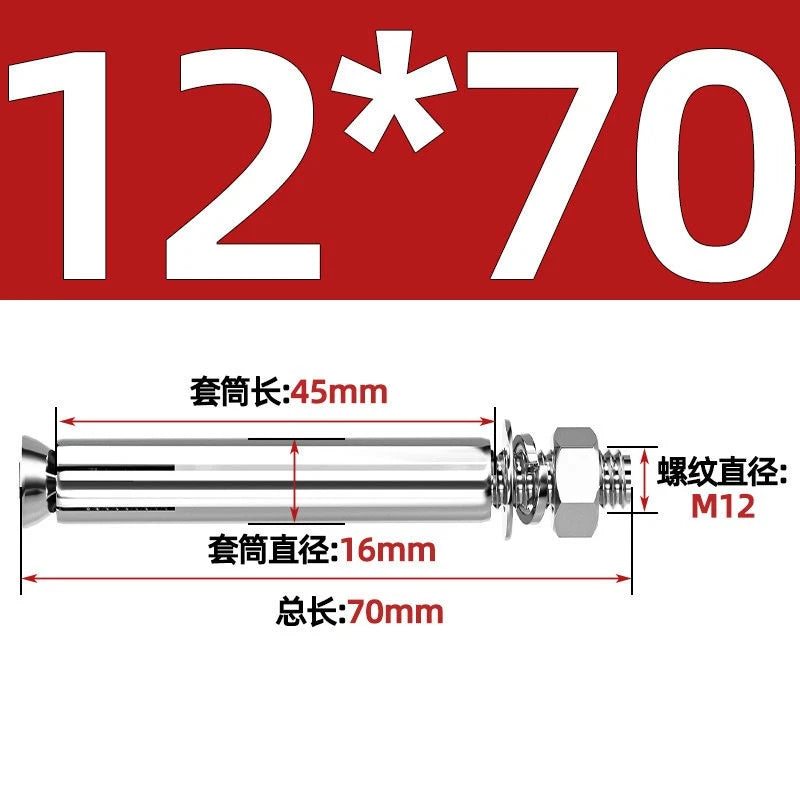Concrete Expansion Anchor Bolts M6–M16 | Extra Long Masonry Sleeve Anchors