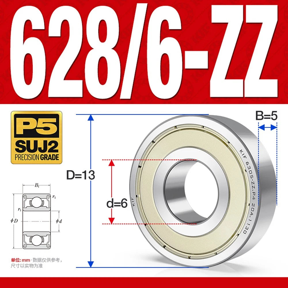 Miniature Deep Groove Ball Bearing Small Bearings 1/2/3/4/5/6/7/8/9mm Inner Dia.