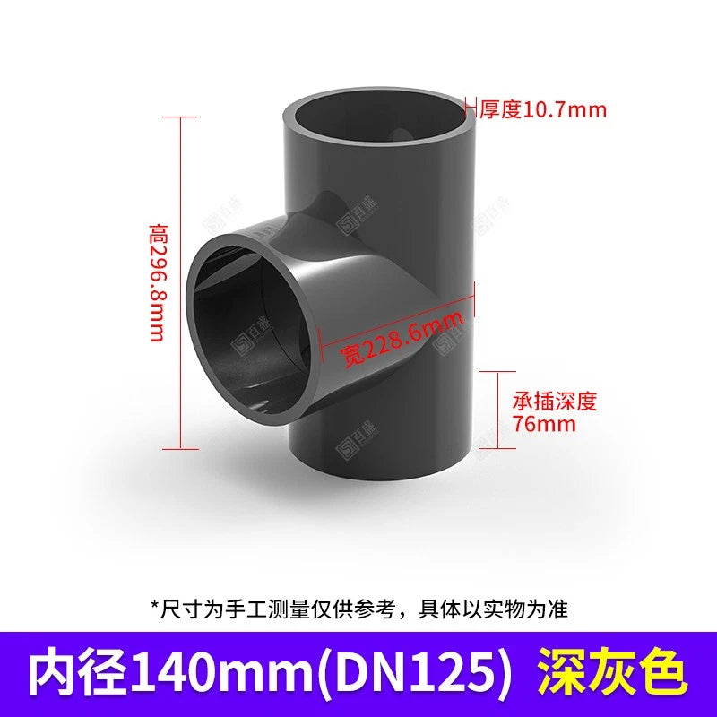 PVC Plumbing Fittings 45° Elbow-Straight-Tee Pipe Connector Solvent Weld