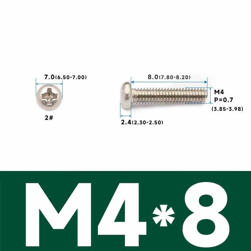 Phillips Pan Head Machine Screws – Carbon Steel M1 to M4, Multiple Lengths & Finishes - HomeDIYer