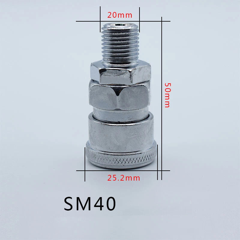 Iron Chrome Plated C-Type Quick Connector Quick Disconnect Air Hose Fitting