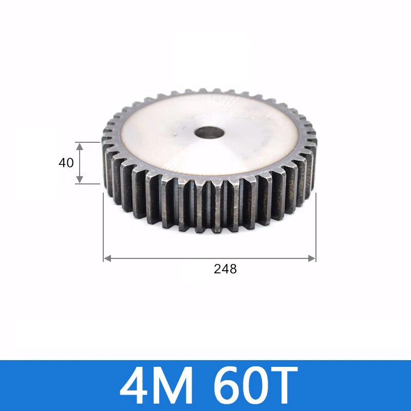 Spur Gears Pinion Gear 1.5/2.5/3/4/5 Mod Transmission Gears 45# Steel Flat Gears