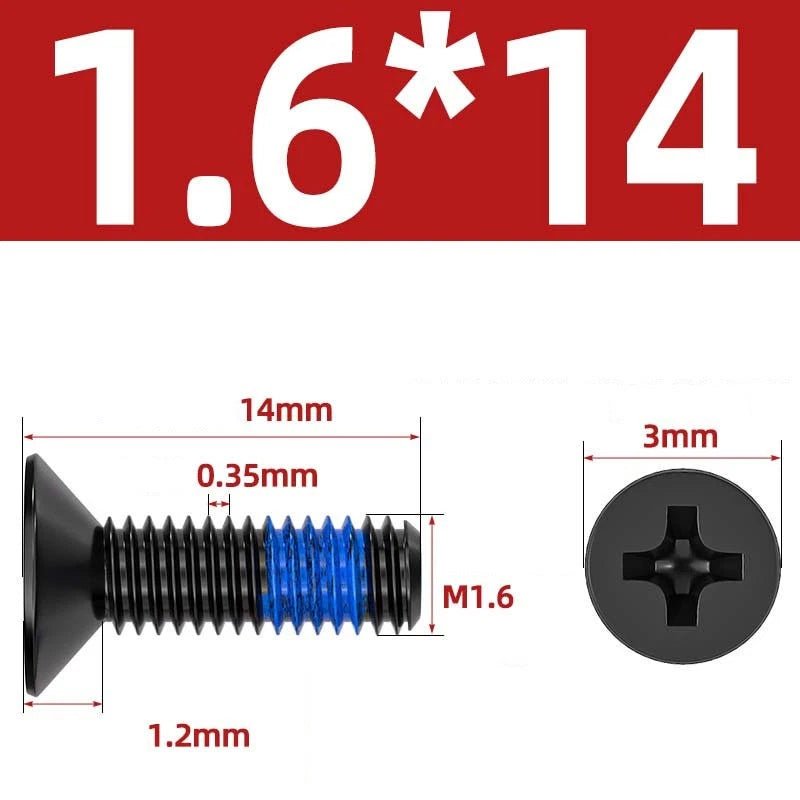 M1.2–M6 Phillips Flat Head Machine Screws | Carbon Steel | Black & Nickel Plated - HomeDIYer