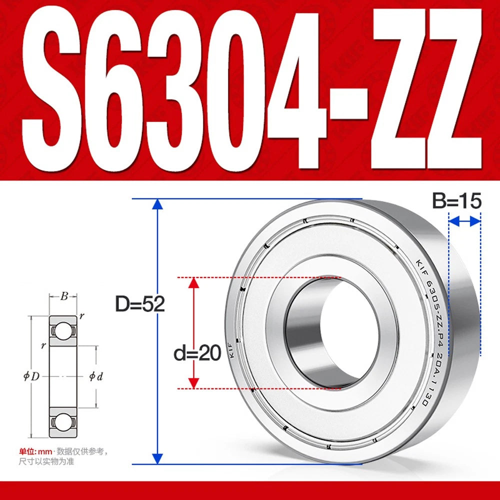 304/440 Stainless Steel Deep Groove Ball Bearing Bearings 6300 6301 6305 to 6312