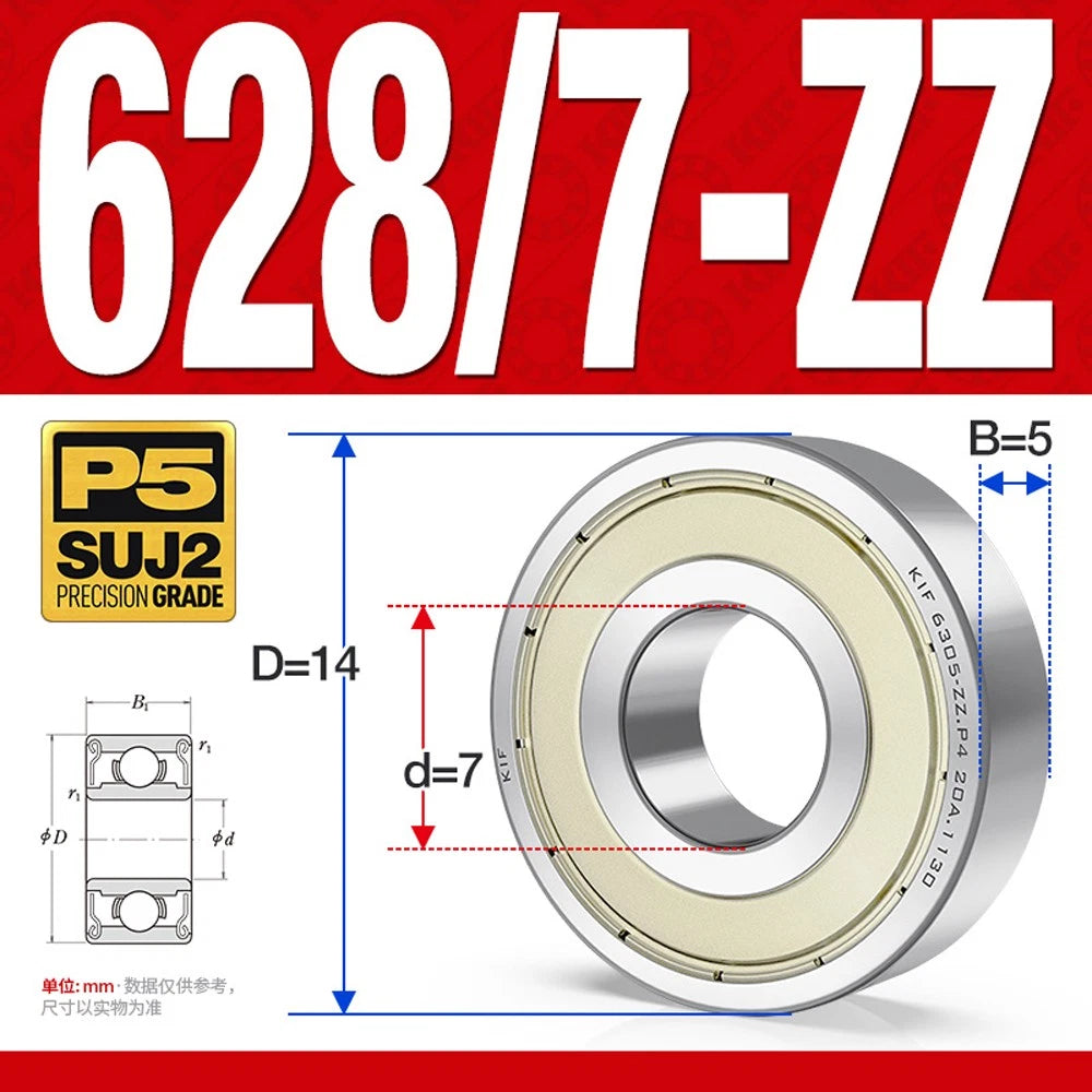Miniature Deep Groove Ball Bearing Small Bearings 1/2/3/4/5/6/7/8/9mm Inner Dia.