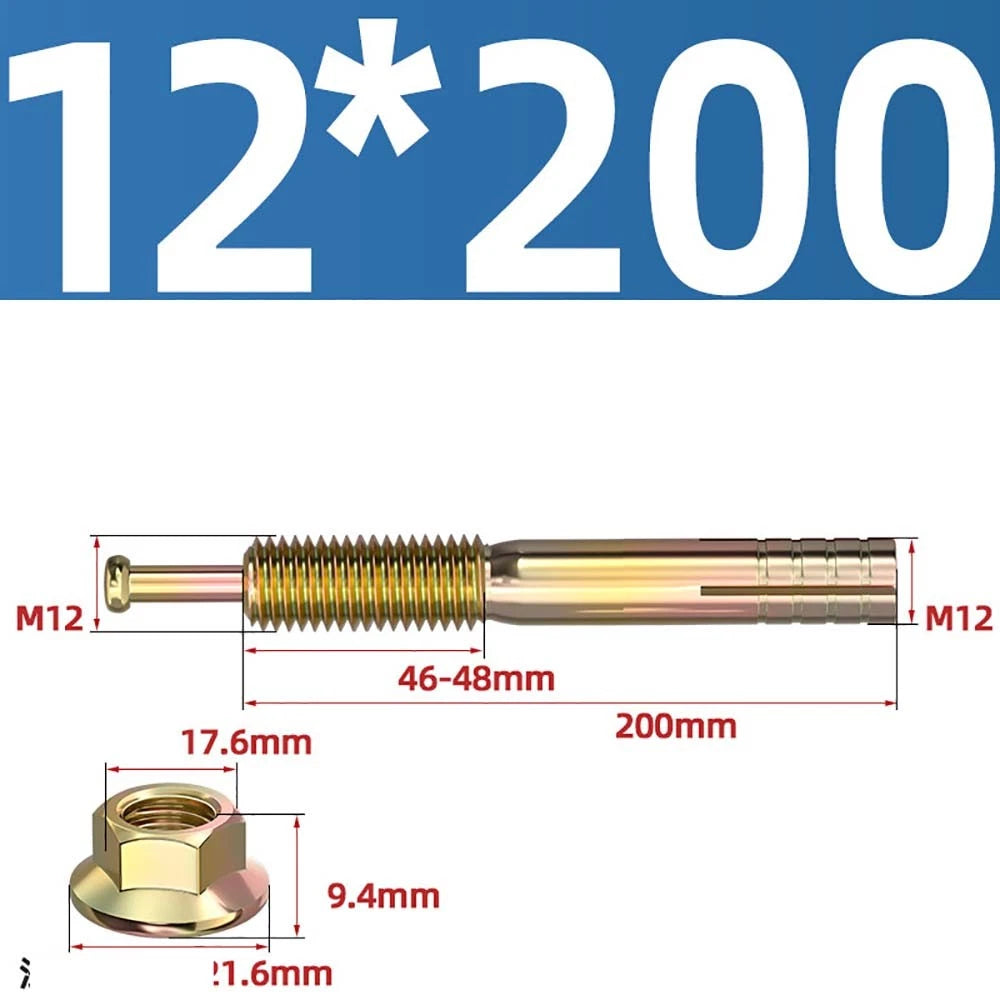Carbon Steel Expansion Anchor Bolts — M6 to M24, 45mm to 250mm