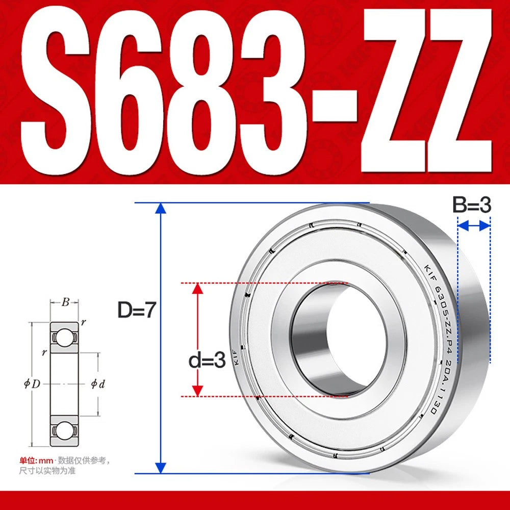 Stainless Steel Mini Deep Groove Ball Bearing Small Bearings Inner Dia-Ø 2mm-9mm