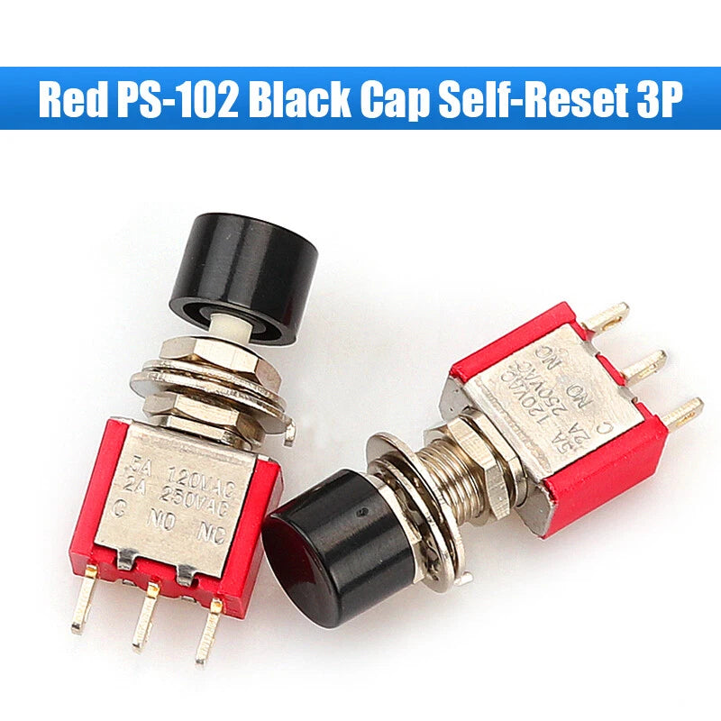 MTS PS Toggle Switch SPDT — 3/6/9/12 Pin, 2-Way/3-Way, Latching & Self-Reset