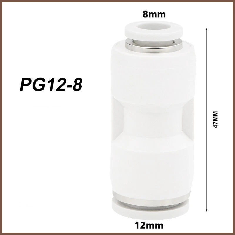 Pneumatic Push Fit Connectors Air Hose Speed Push In Fittings PU PE PY PG PEG