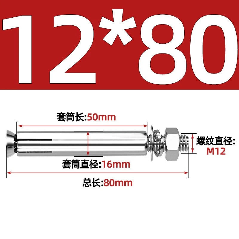 Concrete Expansion Anchor Bolts M6–M16 | Extra Long Masonry Sleeve Anchors