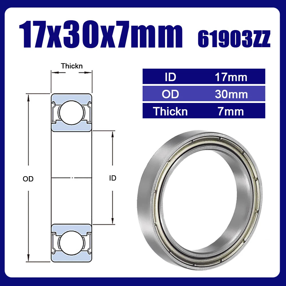 Thin Wall Bearings Deep Groove Ball Bearing ZZ or RZ, Sealed, - Models Complete