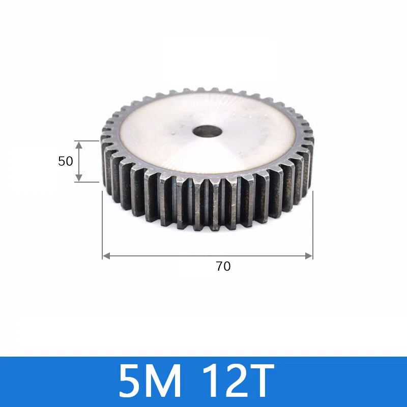 Spur Gears Pinion Gear 1.5/2.5/3/4/5 Mod Transmission Gears 45# Steel Flat Gears