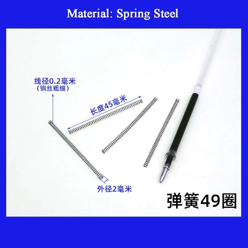 Spring Steel Small Compression Spring 0.2/0.3/0.4mm Wire Diameter 3-50mm Length