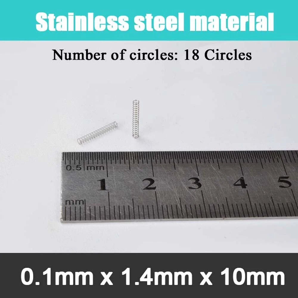 Stainless Steel Compression Springs Steel wire 0.1 mm small coil spring 5-20mm