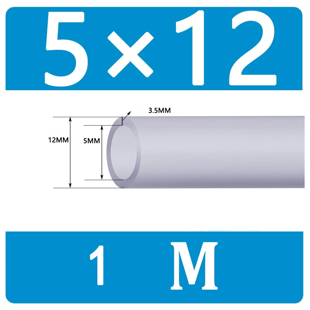 Food Grade Clear Translucent Silicone Tube Heat Resistant Hose Pipe Soft Rubber