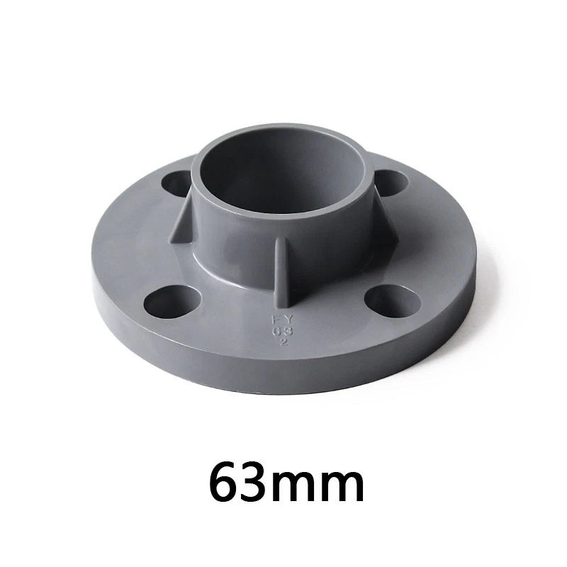 PVC Floor Flange Pipe Fitting Color Wall Mount Fittings Solvent Weld 20mm~200mm
