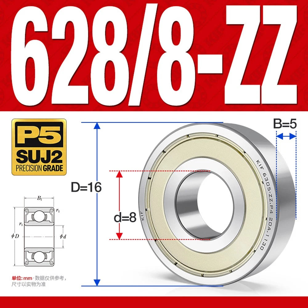 Miniature Deep Groove Ball Bearing Small Bearings 1/2/3/4/5/6/7/8/9mm Inner Dia.