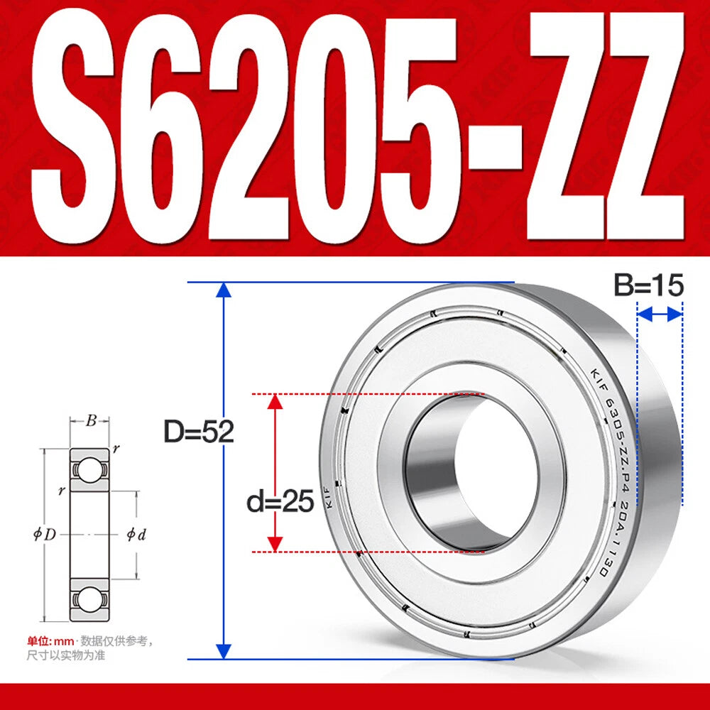 Miniature Stainless Deep Groove Ball Bearing Small Bearings Inner Dia-Ø 2mm-35mm