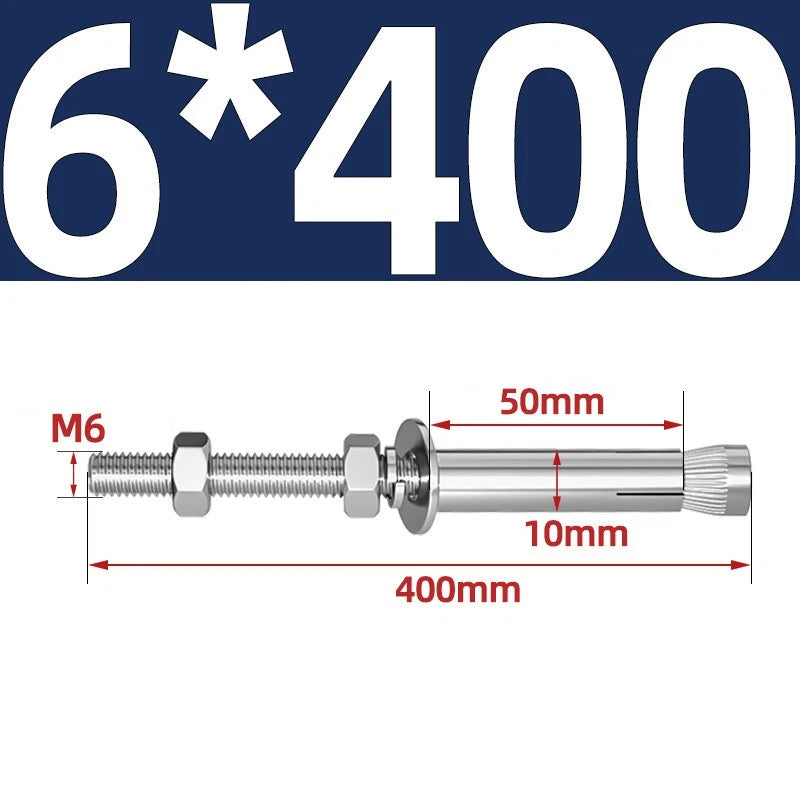 M6-M20 Stainless Steel Concrete Expansion Anchor Bolts – Extra Long
