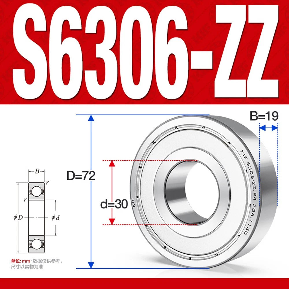 304/440 Stainless Steel Deep Groove Ball Bearing Bearings 6300 6301 6305 to 6312