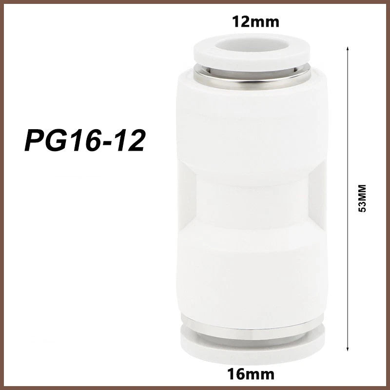 Pneumatic Push Fit Connectors Air Hose Speed Push In Fittings PU PE PY PG PEG