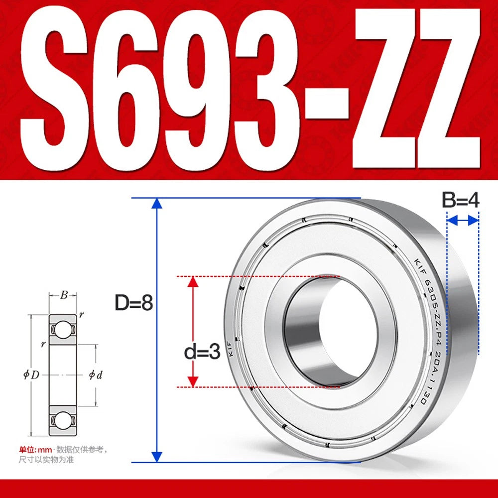 Stainless Steel Mini Deep Groove Ball Bearing Small Bearings Inner Dia-Ø 2mm-9mm