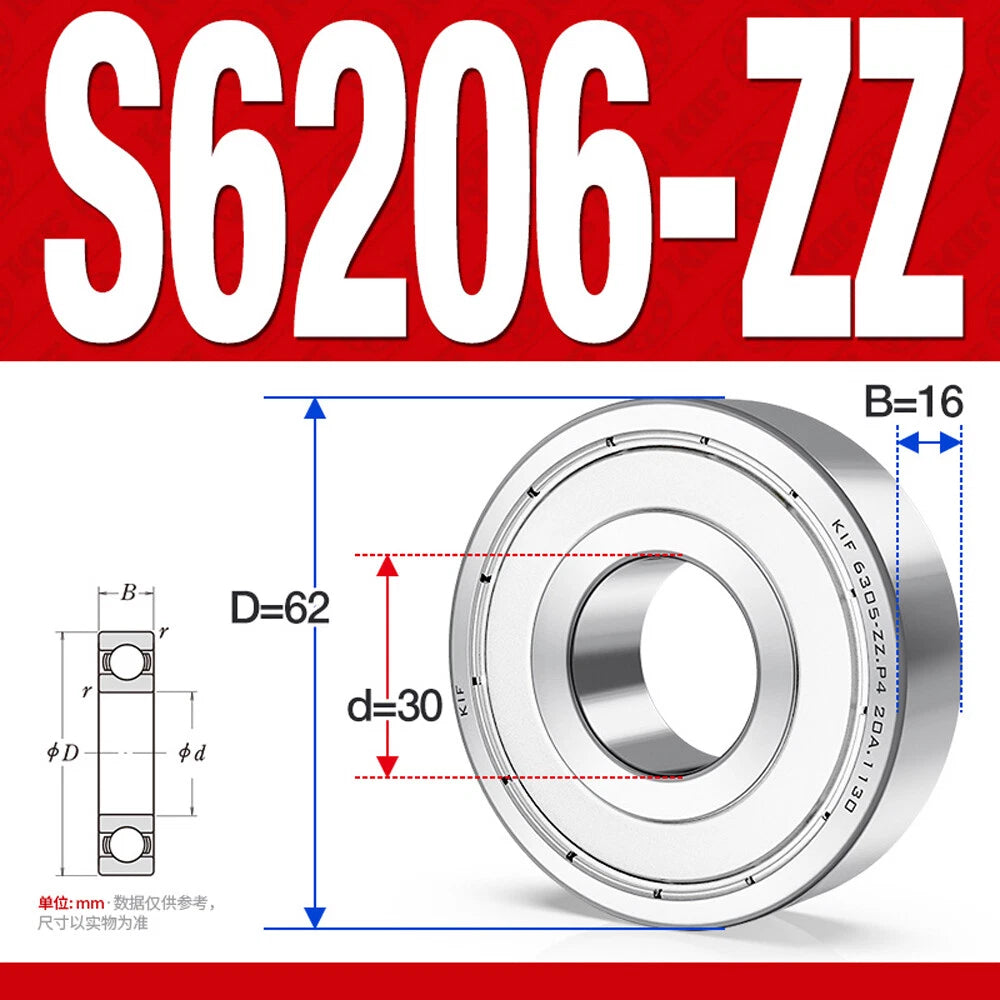 Miniature Stainless Deep Groove Ball Bearing Small Bearings Inner Dia-Ø 2mm-35mm