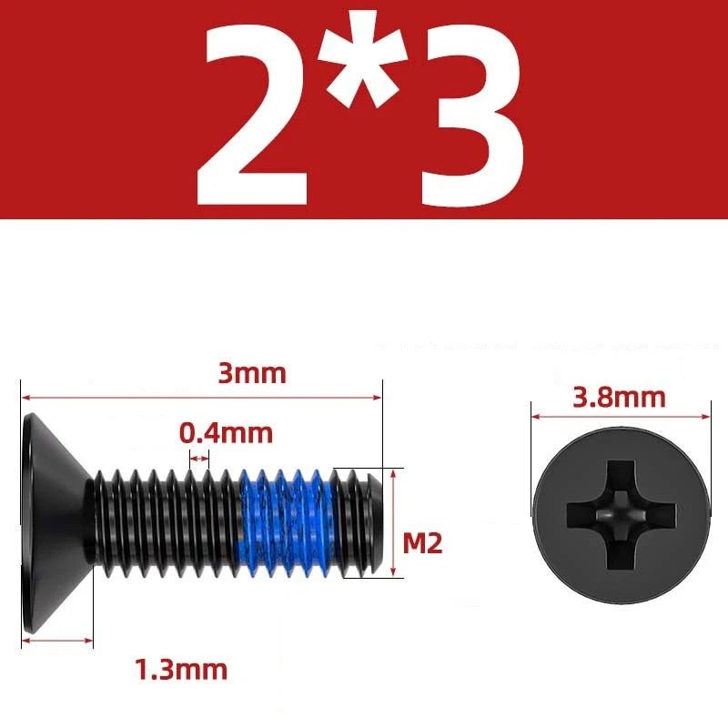 M1.2–M6 Phillips Flat Head Machine Screws | Carbon Steel | Black & Nickel Plated - HomeDIYer