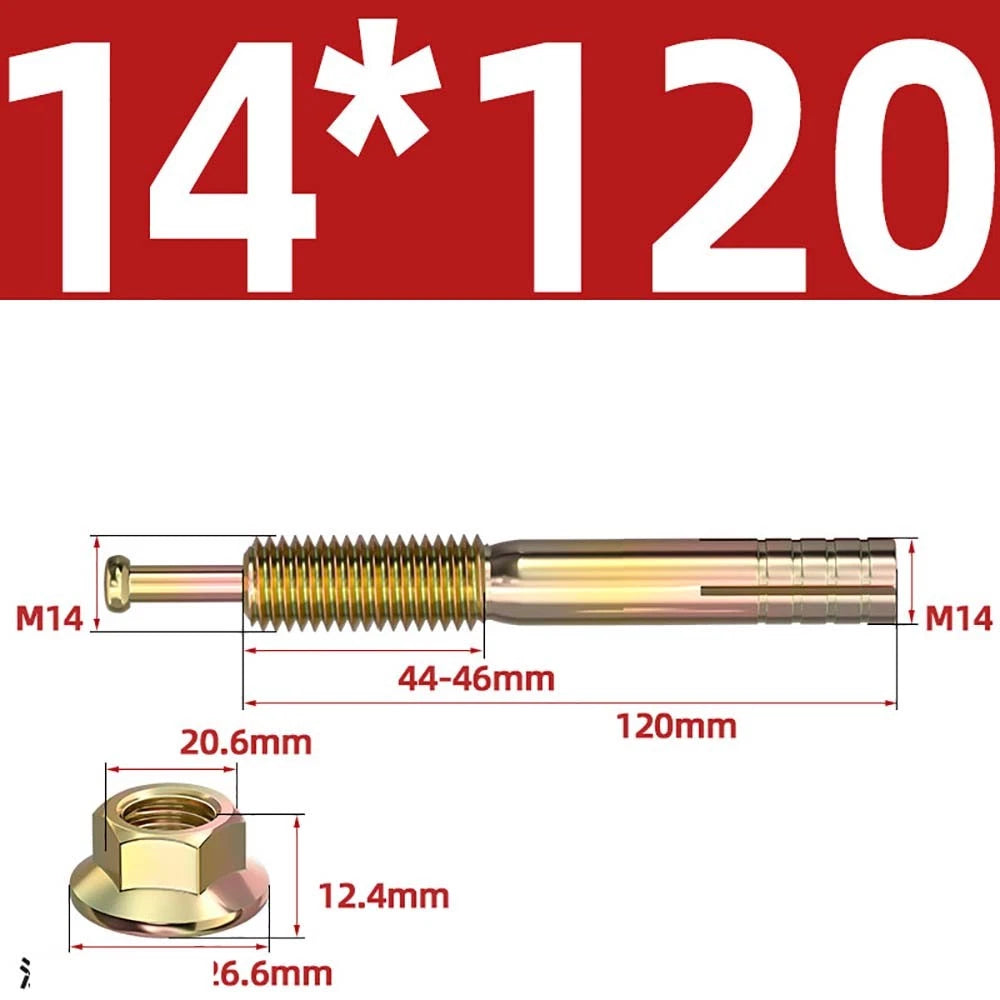 Carbon Steel Expansion Anchor Bolts — M6 to M24, 45mm to 250mm