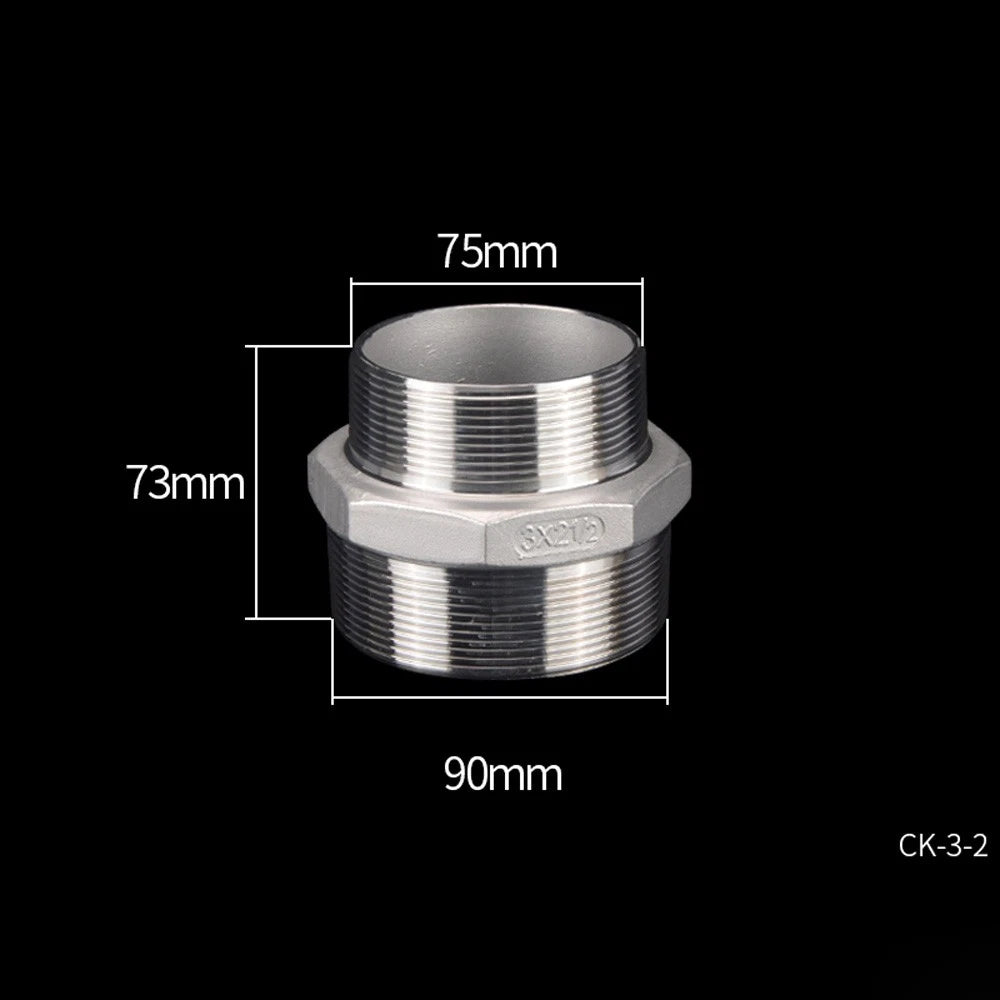 Stainless Steel Threaded Pipe Reducer Nipple — BSP Male to Male Fitting
