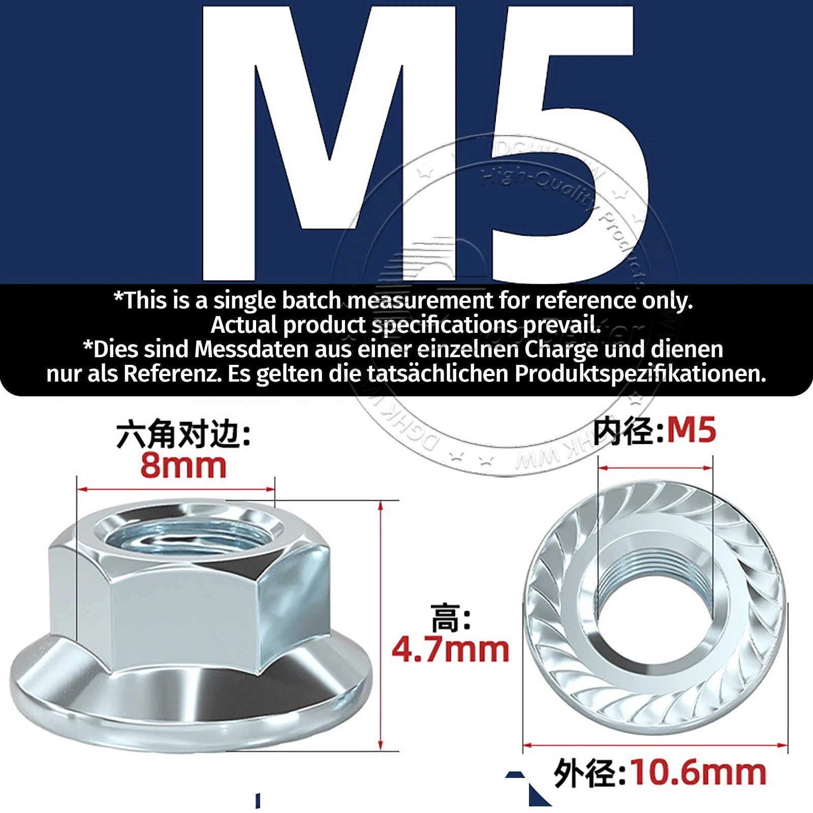 M4–M12 Zinc-Plated Cup Square Carriage Bolts with Flange Nuts | 8–150mm