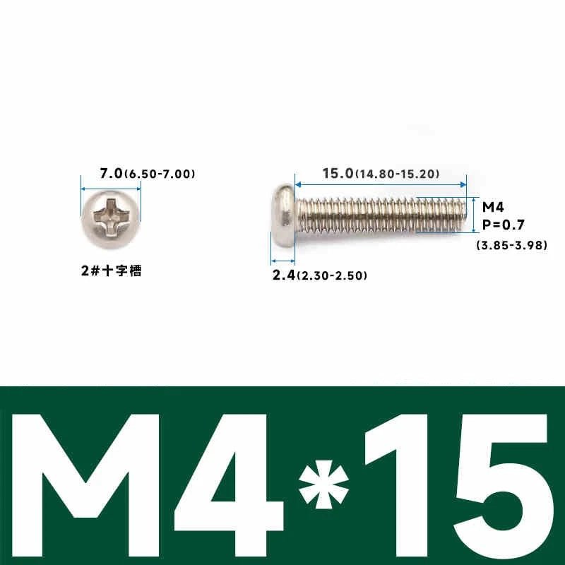 Phillips Pan Head Machine Screws – Carbon Steel M1 to M4, Multiple Lengths & Finishes - HomeDIYer