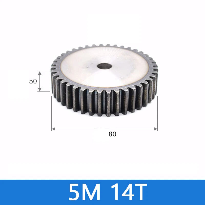 Spur Gears Pinion Gear 1.5/2.5/3/4/5 Mod Transmission Gears 45# Steel Flat Gears