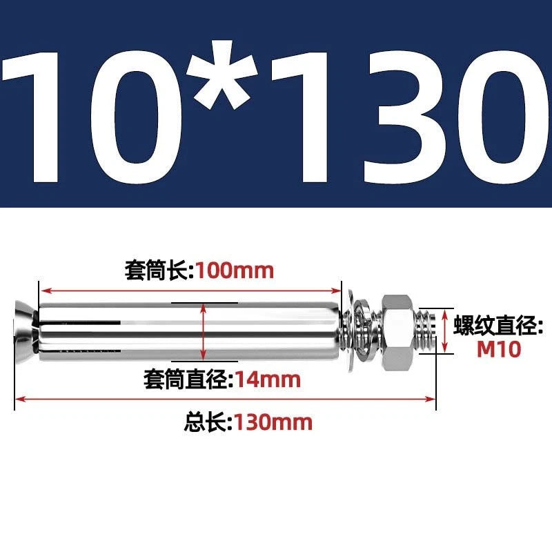Stainless Steel Expansion Anchor Bolts for Concrete & Masonry — M6 to M20
