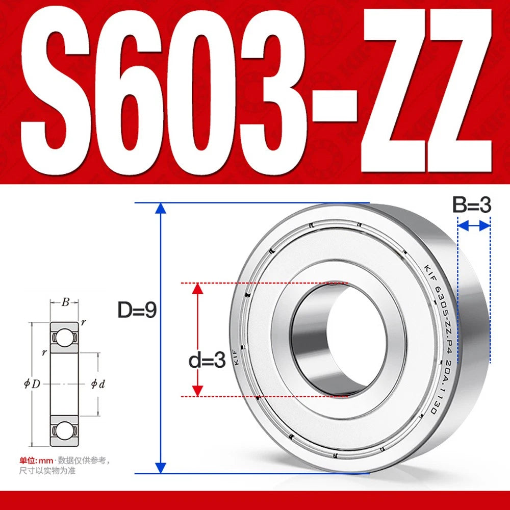 Stainless Steel Mini Deep Groove Ball Bearing Small Bearings Inner Dia-Ø 2mm-9mm