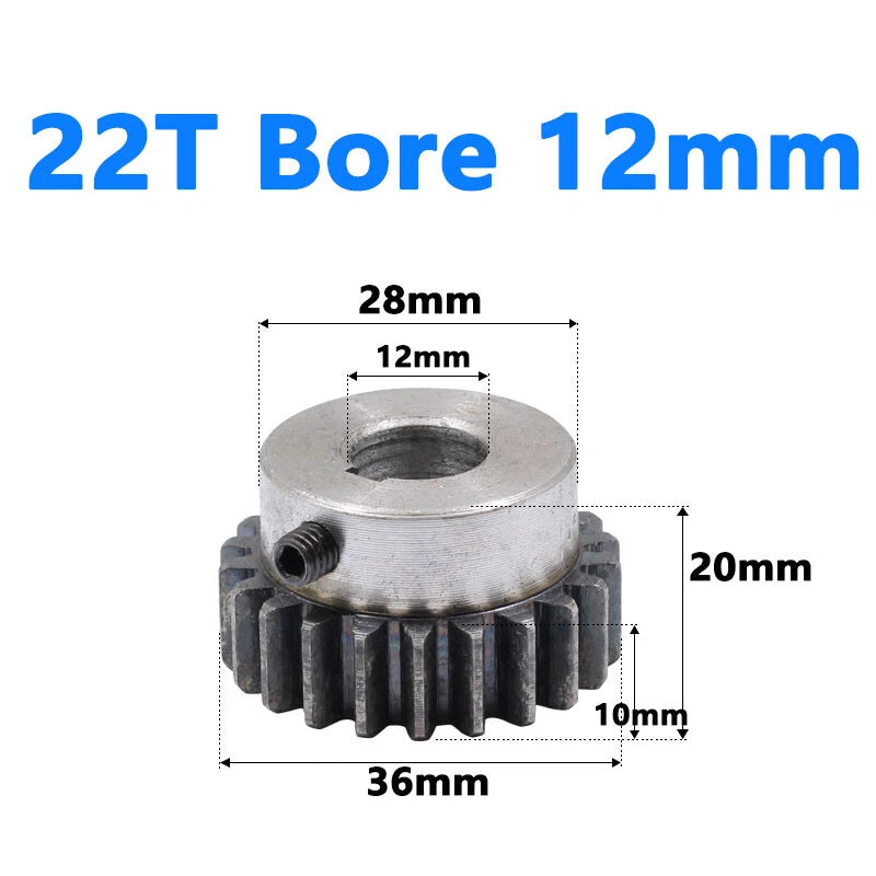 1.5 Module Spur Gear Bore 6/8/10/12/15mm Teeth 10-60 Pinion Pitch 4.71mm