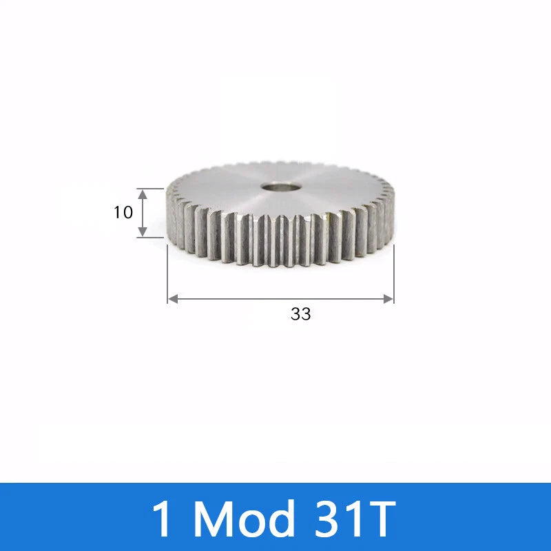 Spur Gear 45# Steel Transmission Gear 1/2 Module 12-160 Teeth Pinion Motor Gear