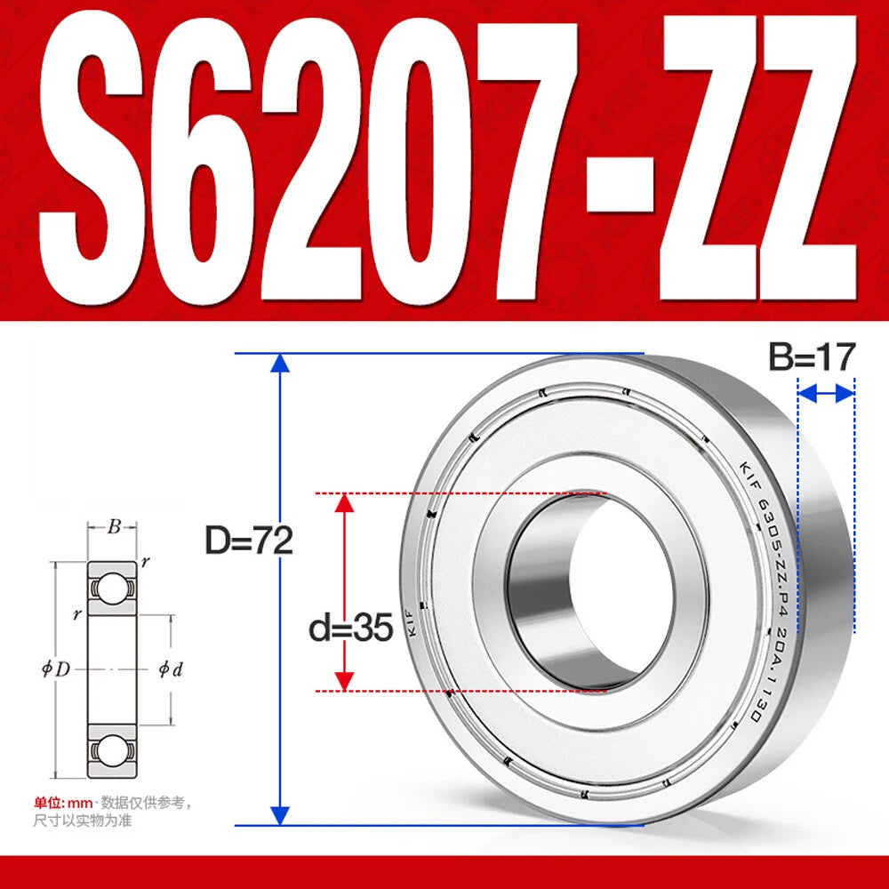 Miniature Stainless Deep Groove Ball Bearing Small Bearings Inner Dia-Ø 2mm-35mm