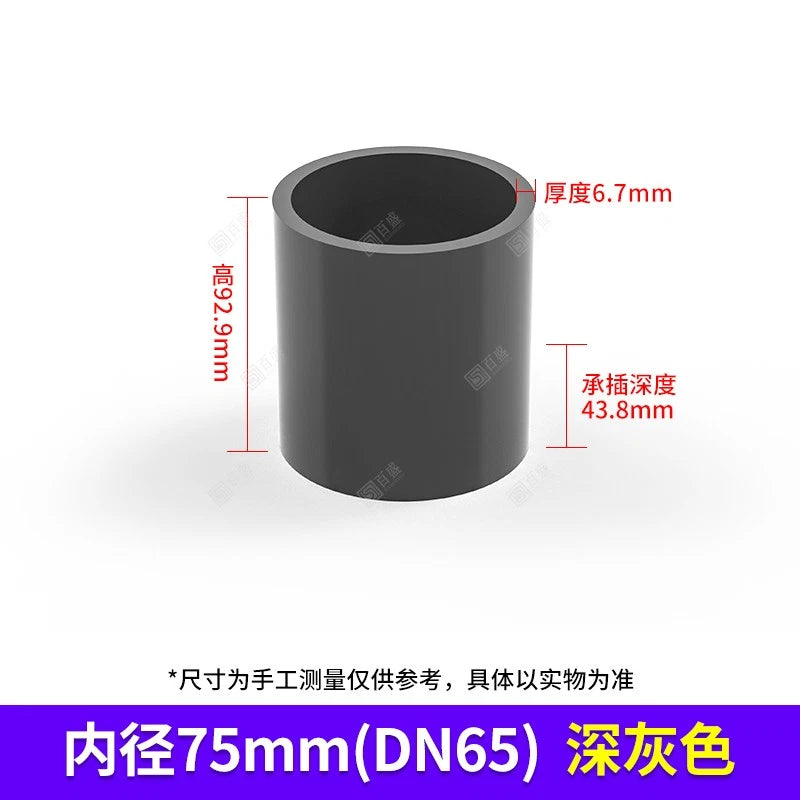 PVC Plumbing Fittings 45° Elbow-Straight-Tee Pipe Connector Solvent Weld