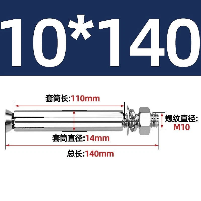 Stainless Steel Expansion Anchor Bolts for Concrete & Masonry — M6 to M20