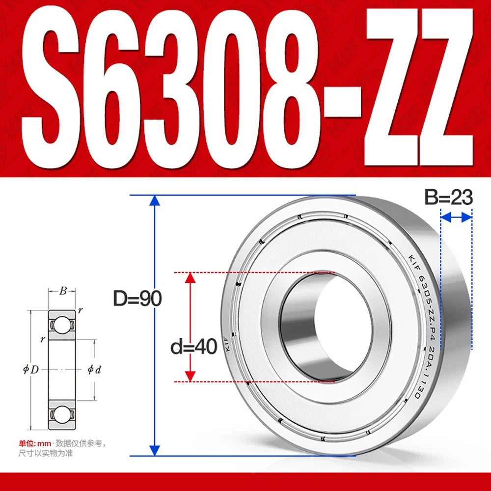 304/440 Stainless Steel Deep Groove Ball Bearing Bearings 6300 6301 6305 to 6312