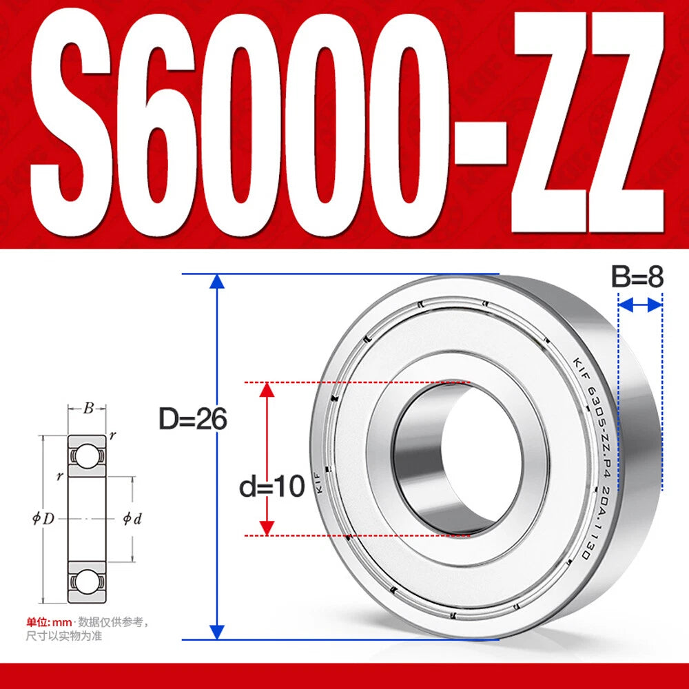 Miniature Stainless Deep Groove Ball Bearing Small Bearings Inner Dia-Ø 2mm-35mm