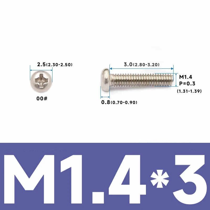 Phillips Pan Head Machine Screws – Carbon Steel M1 to M4, Multiple Lengths & Finishes - HomeDIYer