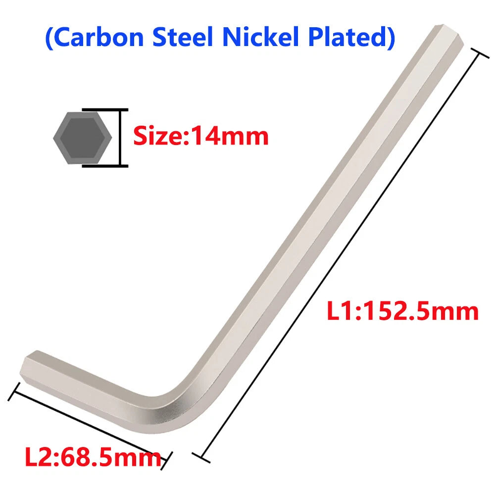 0.7mm-17mm Allen Keys Hexagon Key Hex Wrench Extra Long 5mm 6mm 8mm 10mm 14mm