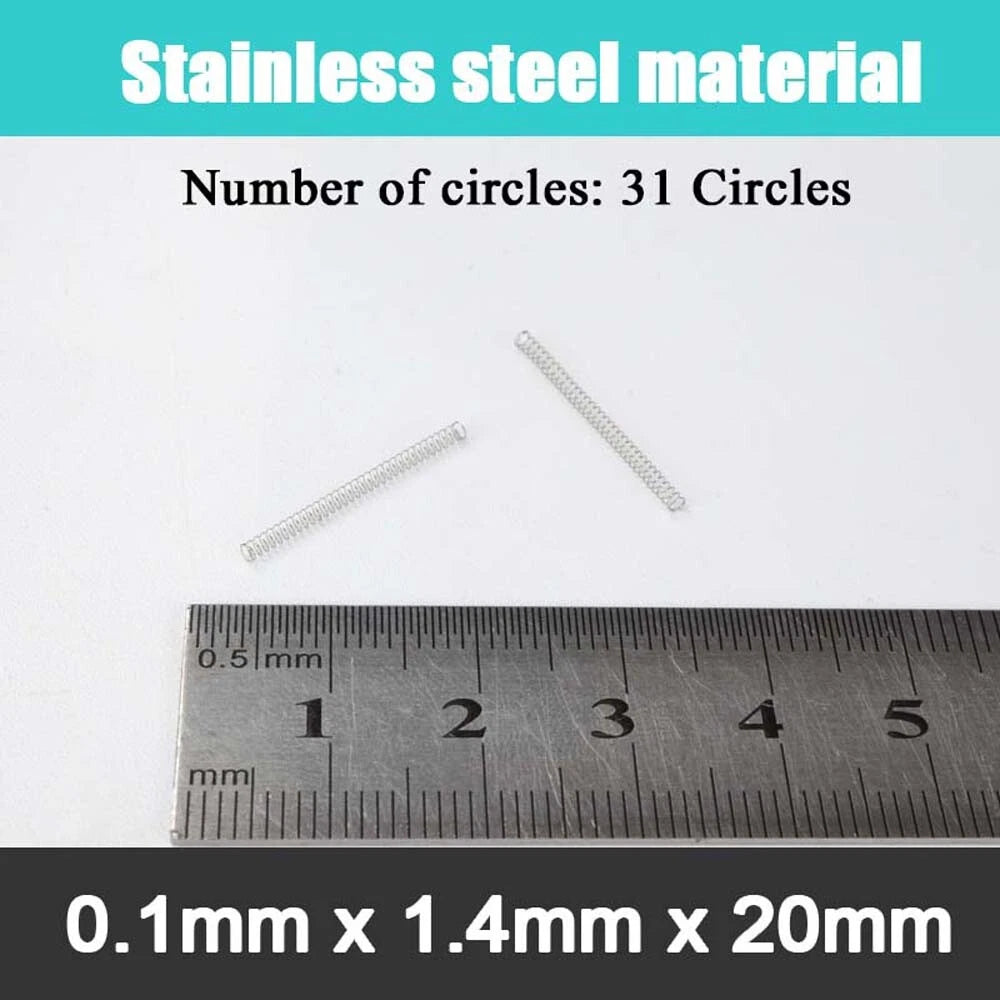 Stainless Steel Compression Springs Steel wire 0.1 mm small coil spring 5-20mm