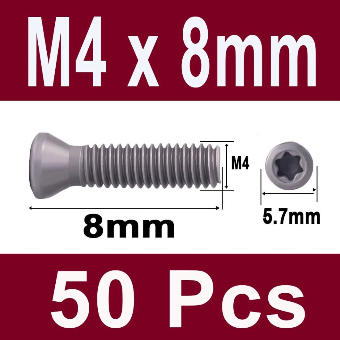 12.9 Grade Torx Flat Head Machine Screws — Carbon Steel, M1.6 to M6 - HomeDIYer